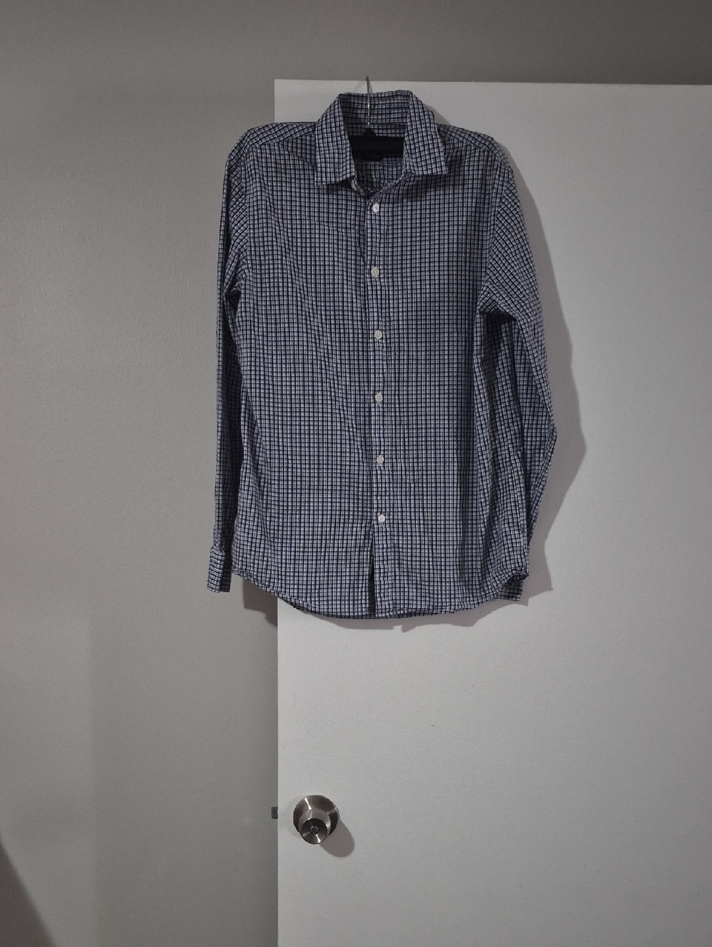 Michael Kors Blue Check Dress Shirt